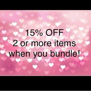 REMEMBER TO BUNDLE FOR EXTRA SAVINGS!!!